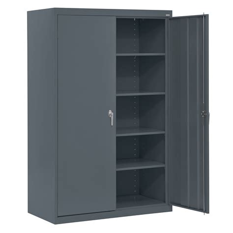 locking metal post mounted cabinet